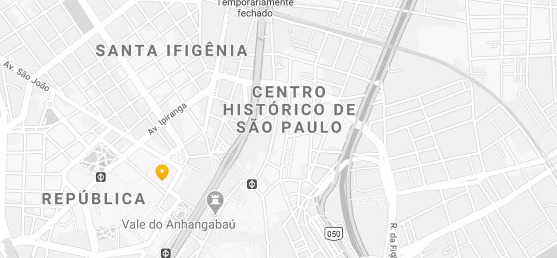 Um printscreen de um mapa mostrando a loja Bikcraft em São Paulo